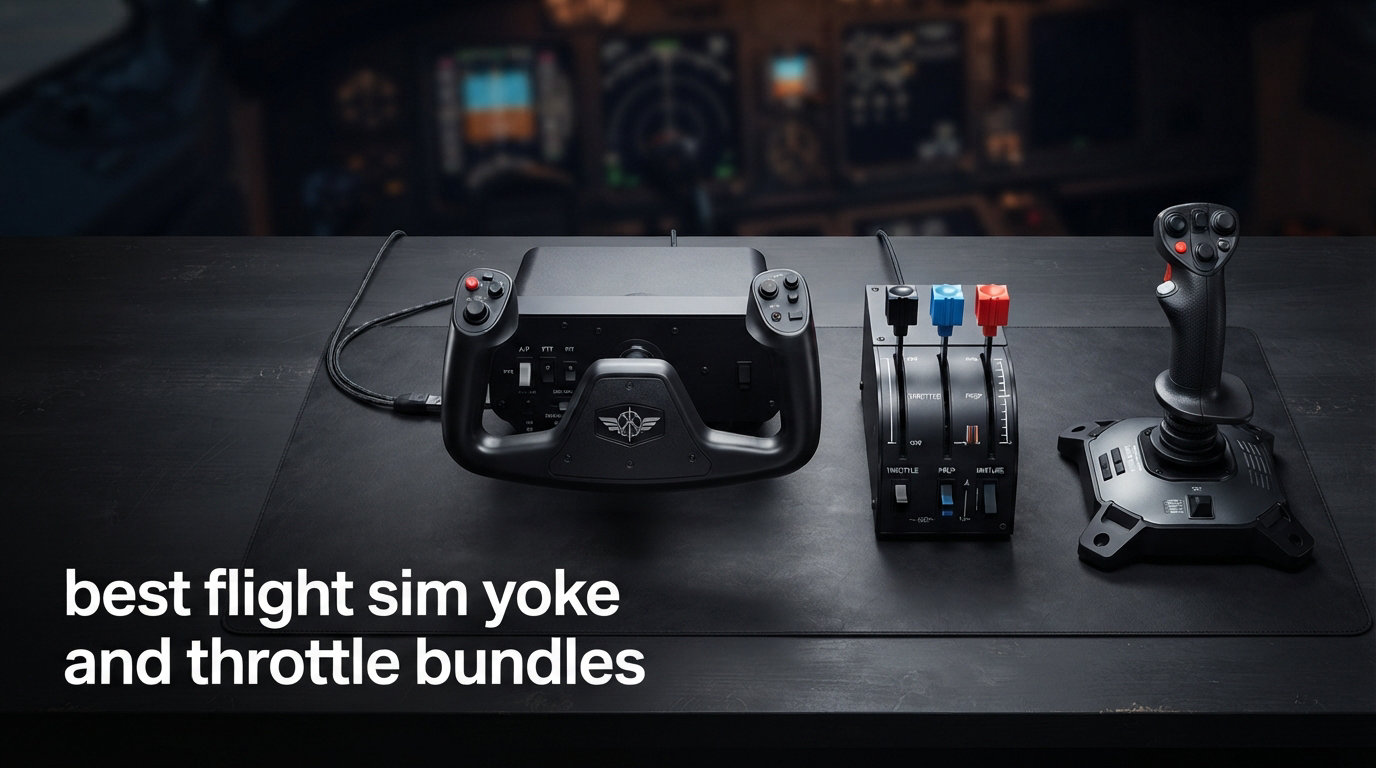 best flight sim yoke and throttle bundles