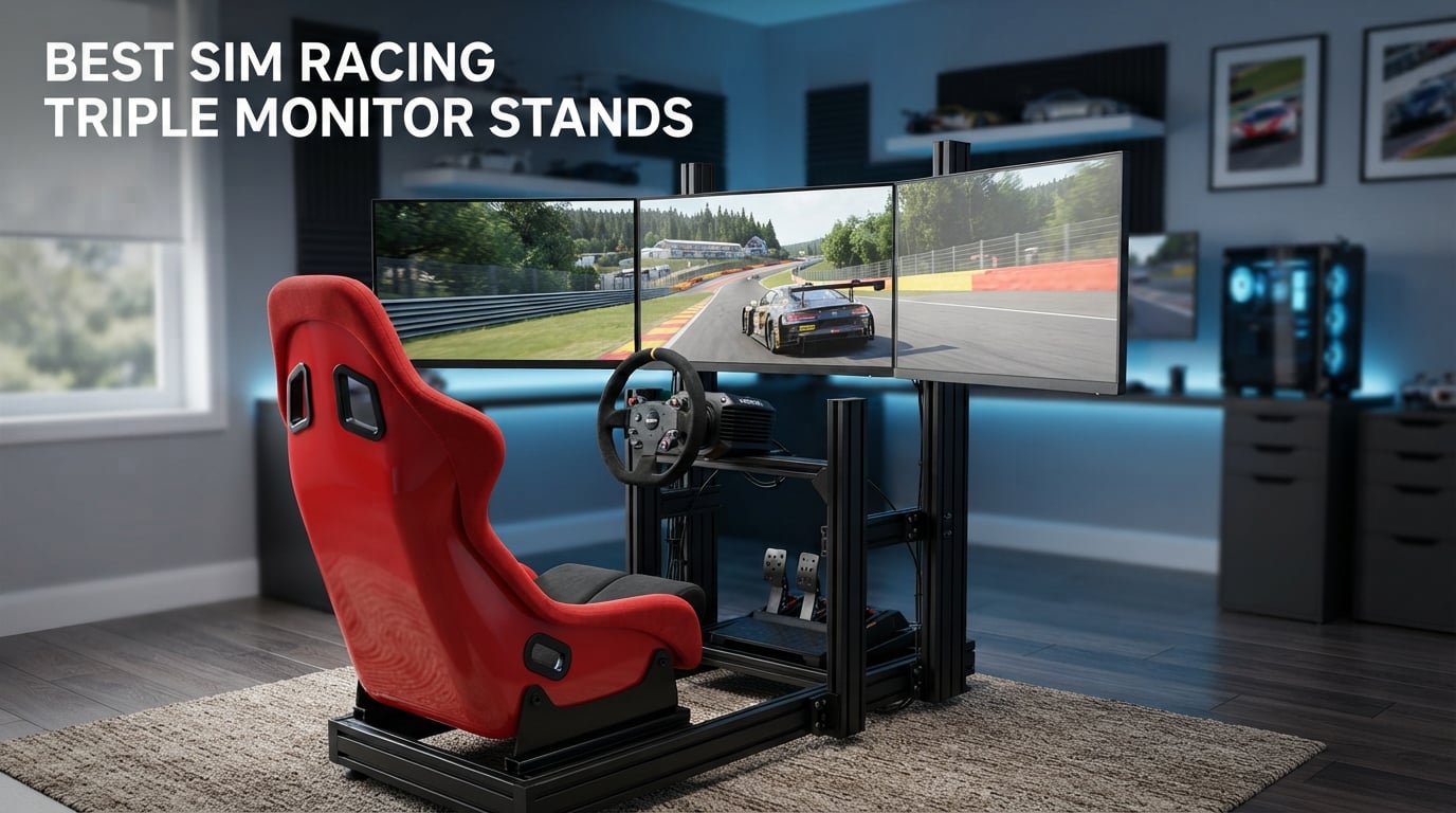 best sim racing triple monitor stands