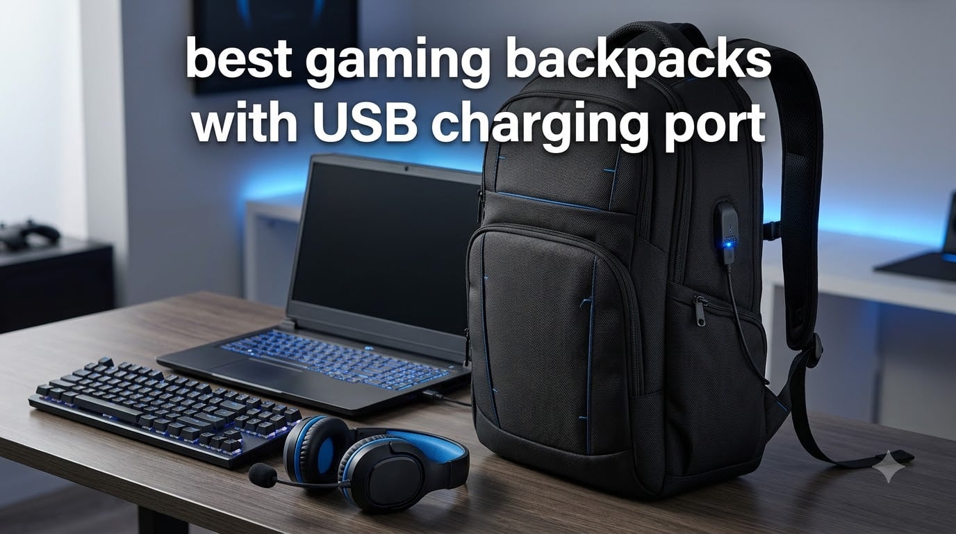 best gaming backpacks with USB charging port