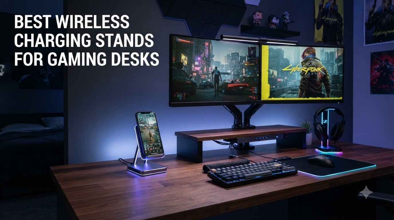 best wireless charging stands for gaming desks