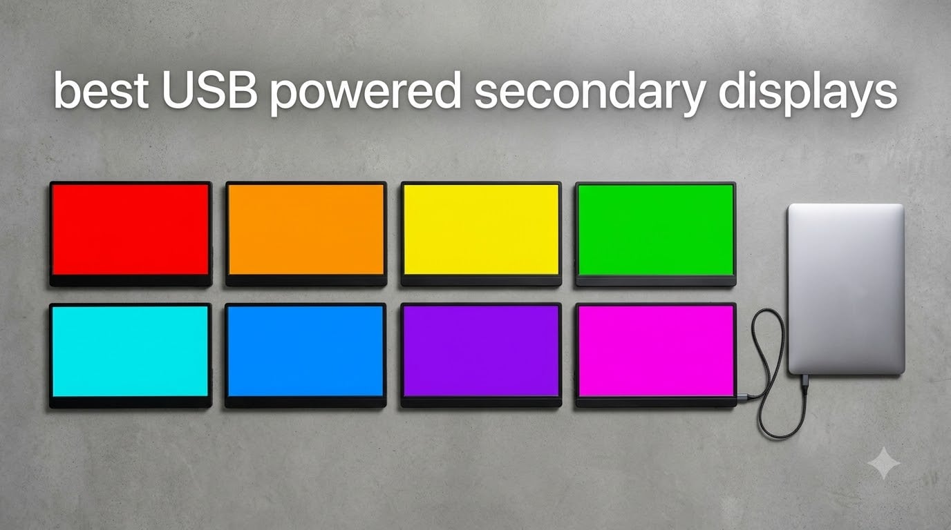 best USB powered secondary displays