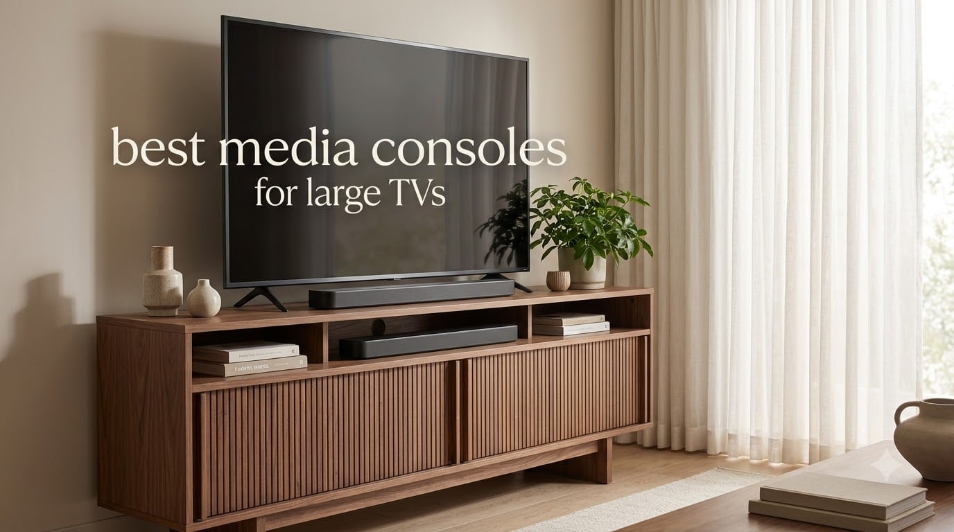 best media consoles for large TVs