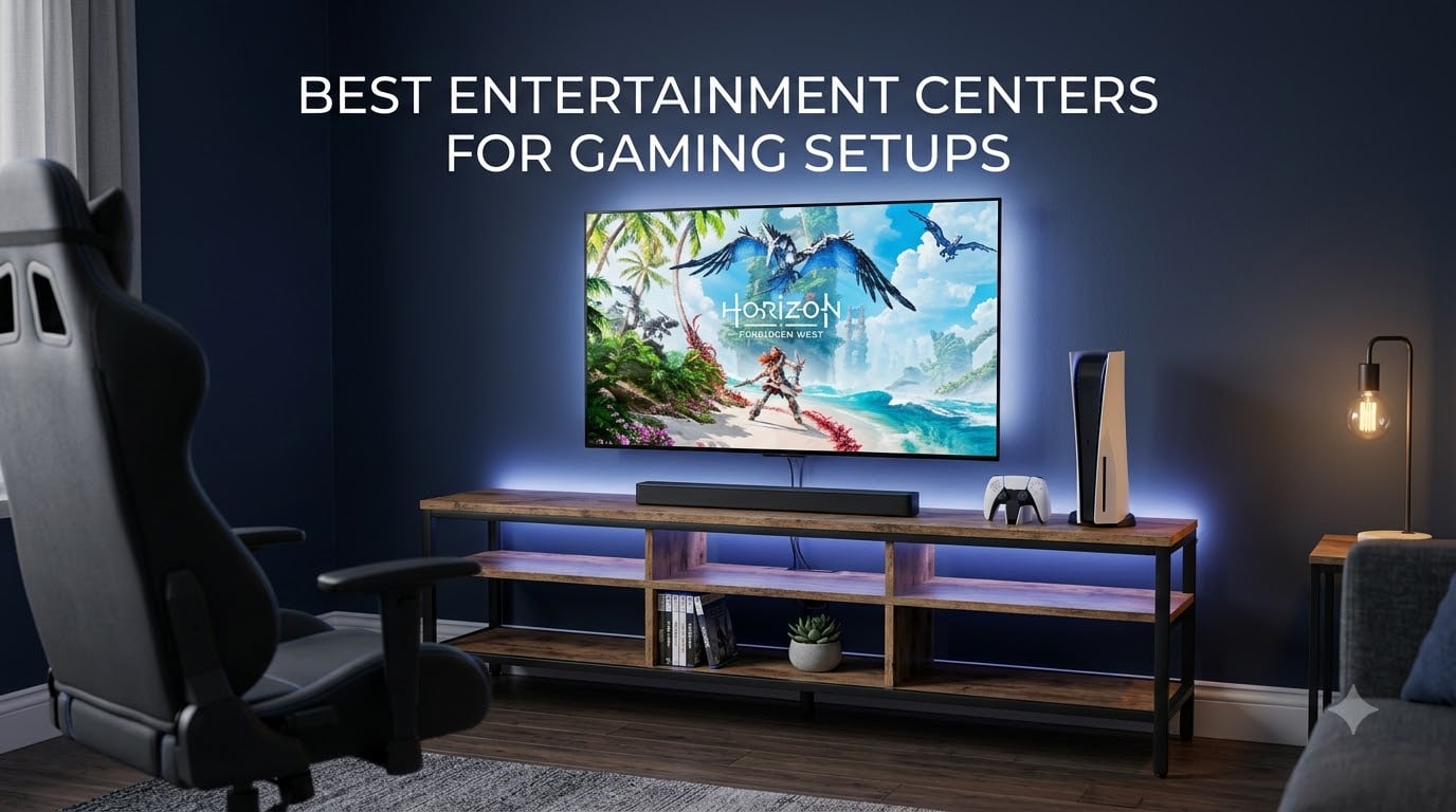 best entertainment centers for gaming setups