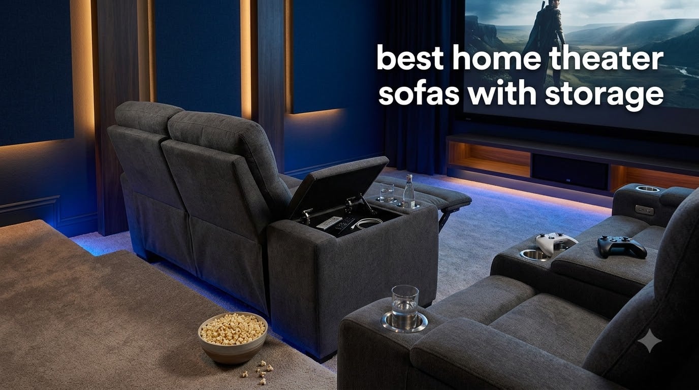 best home theater sofas with storage