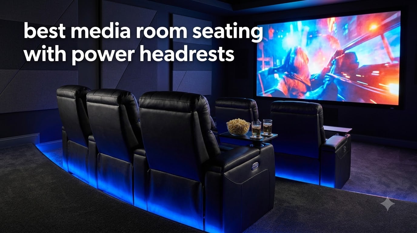 best media room seating with power headrests