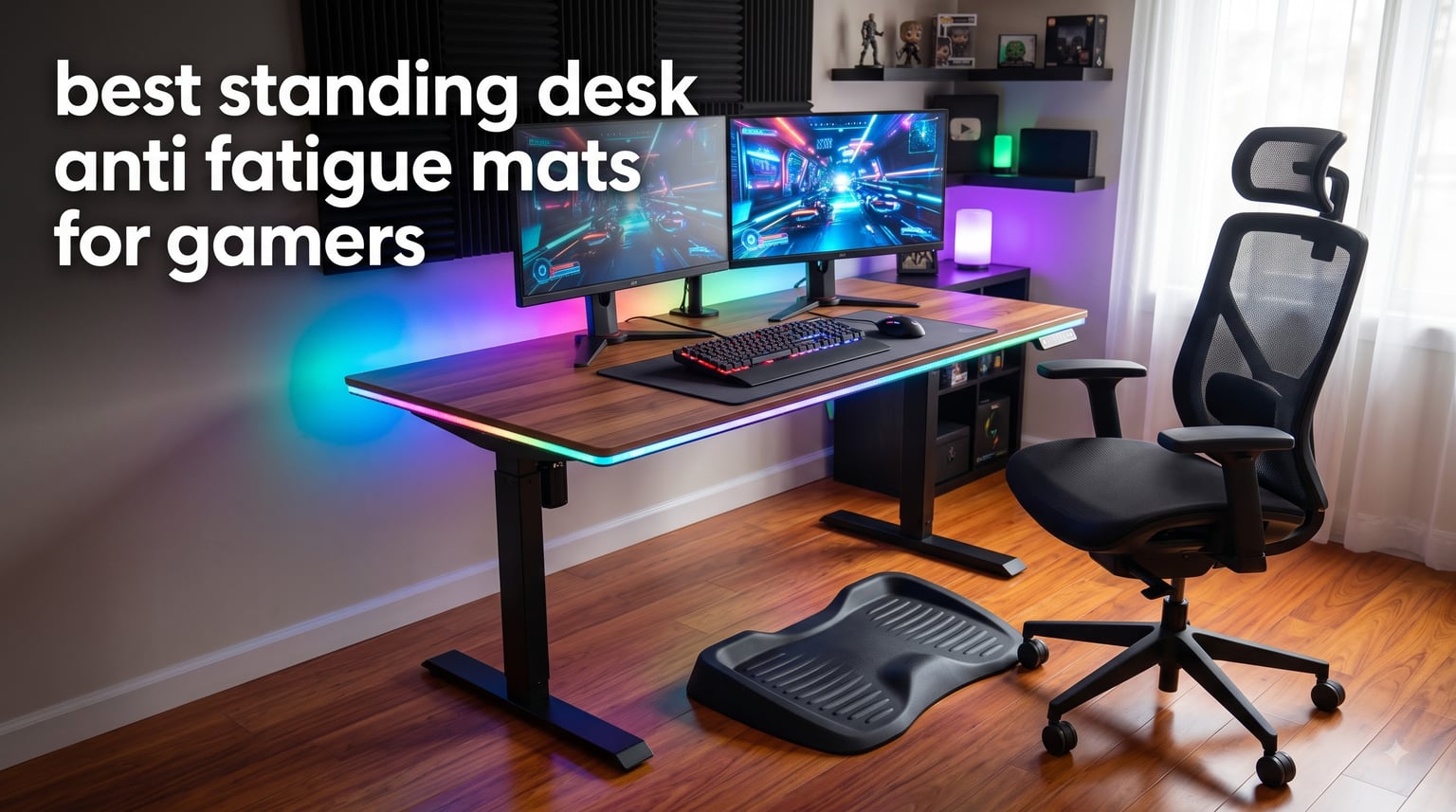 best standing desk anti fatigue mats for gamers