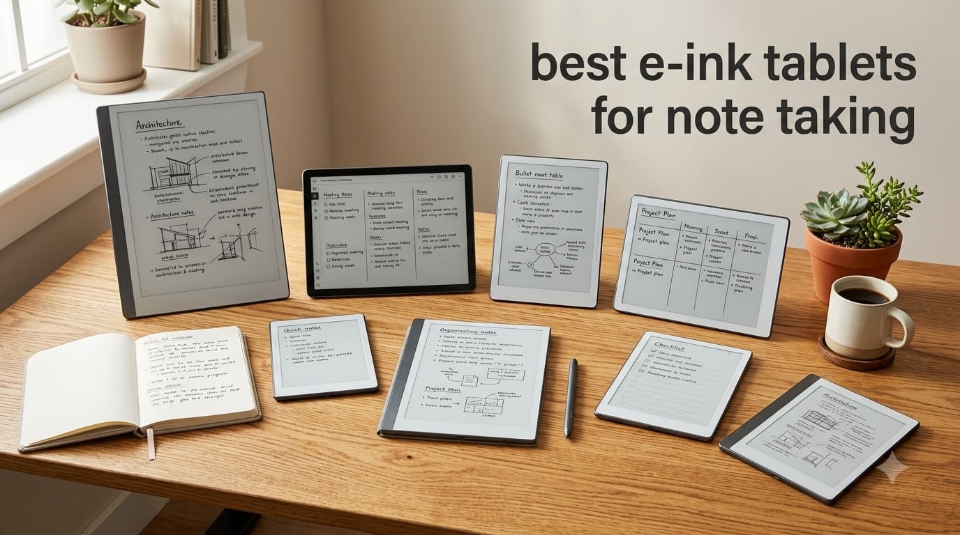 best e-ink tablets for note taking