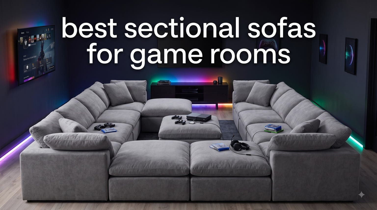 best sectional sofas for game rooms