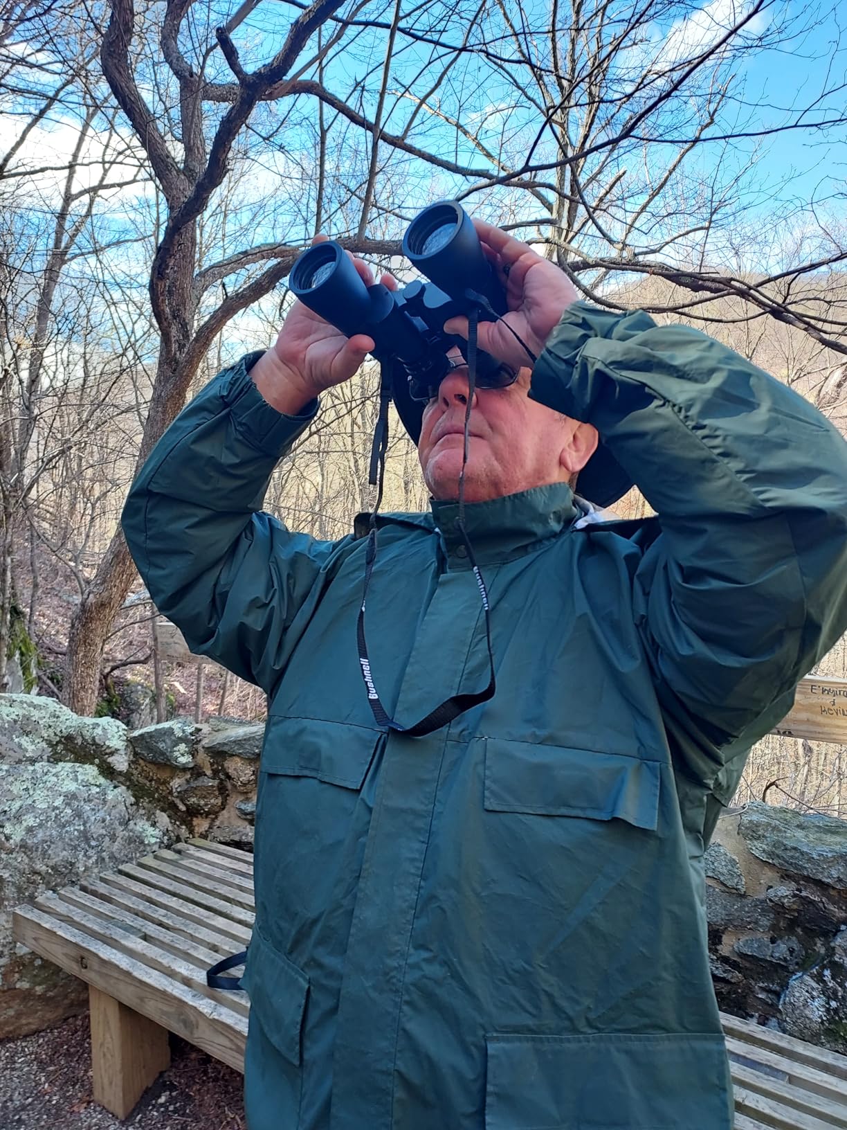 Bushnell Falcon 10x50 Wide-Angle Binoculars | Porro Prism, InstaFocus, BK7, Fold-Down Eyecups, Non-Slip Grip customer photo 1