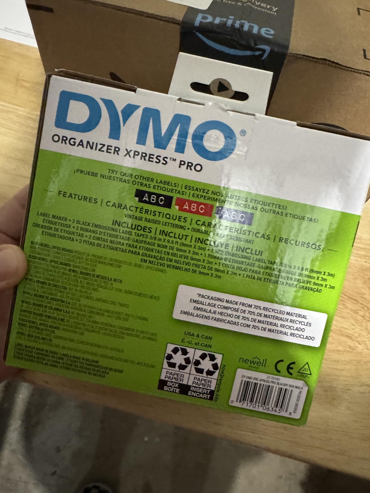 DYMO Embossing Label Maker, Includes 3 DYMO Label Tapes, Organizer Xpress Pro Starter Kit - Ergonomic Design, For Home DIY & Crafting customer photo 1