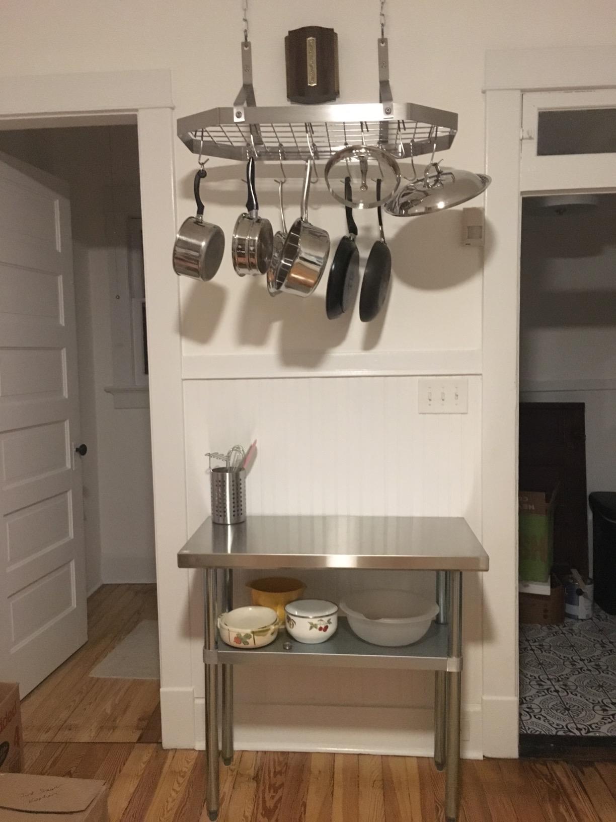 Cuisinart Octagonal Hanging Cookware Rack, Stainless steel customer photo 1
