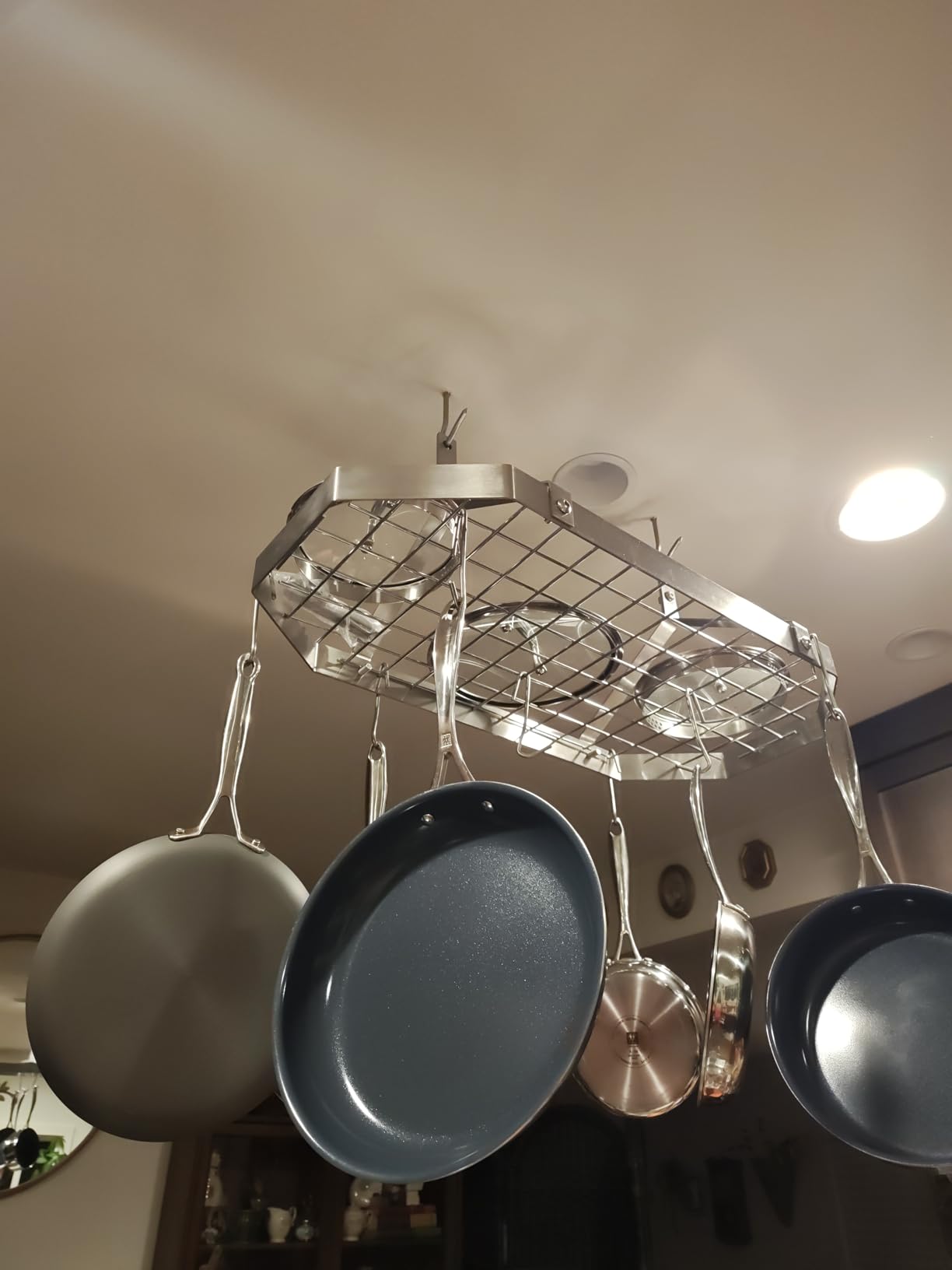 Cuisinart Octagonal Hanging Cookware Rack, Stainless steel customer photo 2