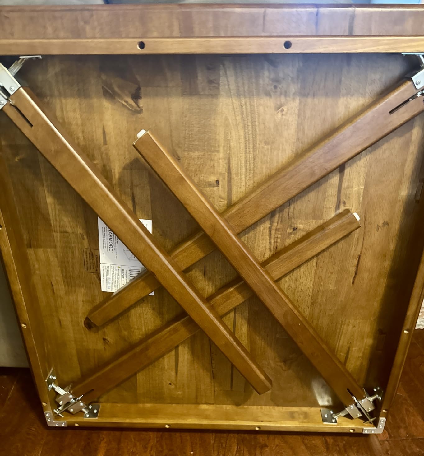 Stakmore Classic Straight Edge Square Wood Folding Table, 32x32, Cherry customer photo 1