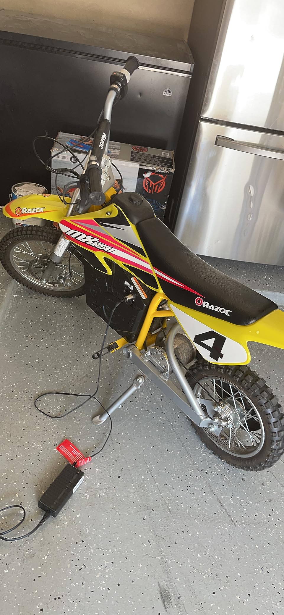 Razor MX650 Dirt Rocket Off-Road Motocross Bike - 36V Electric Ride-On, Up to 17 mph, Dual Suspension, Hand-Operated Dual Brakes, Twist Grip Throttle, Authentic Motocross Bike Geometry customer photo 2