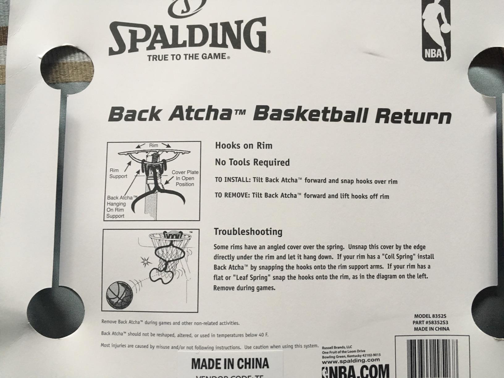 Spalding Back Atcha Ball Return Training Aid customer photo 1