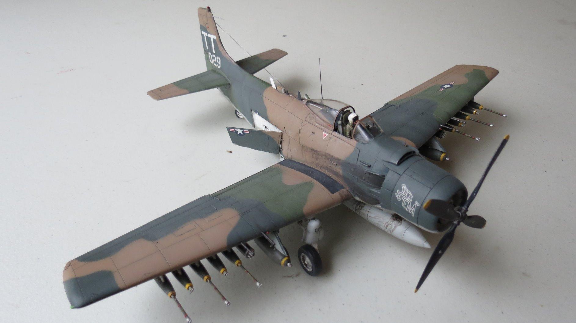 Tamiya 61073 1/48 Douglas A-1J Skyraider USAF Plastic Model Airplane Kit customer photo 1