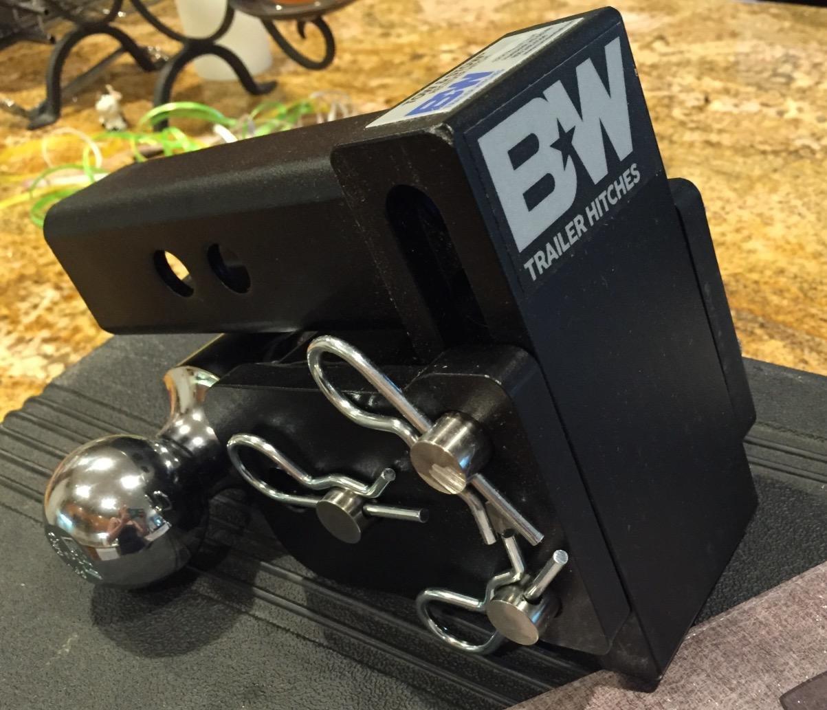 B&W Trailer Hitches Tow & Stow Adjustable Trailer Hitch Ball Mount - Fits 2