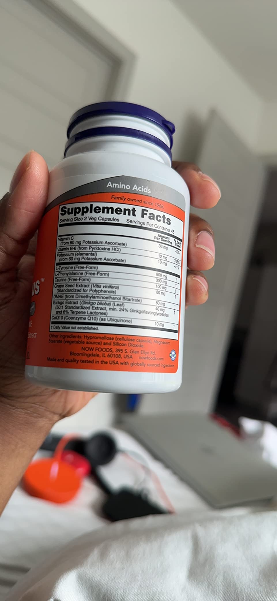 NOW Foods Supplements, True Focus with Amino Acids, Ginkgo, DMAE + CoQ10 and Grape Seed Extract, 90 Veg Capsules customer photo 2