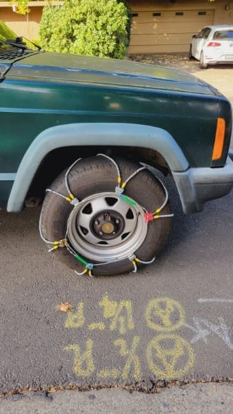 SCC Z-575 Z-Chain Extreme Performance Cable Tire Traction Chain - Set of 2, Silver customer photo 2