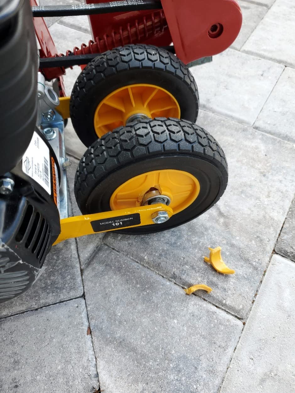 McLane 9 Inch Gas Powered Walk Behind Lawn Edger with 4 Rubber Wheels, 5.50 Gross Torque Engine and Spring Steel Blade, Powder Coat Finish, Red/Yellow customer photo 1