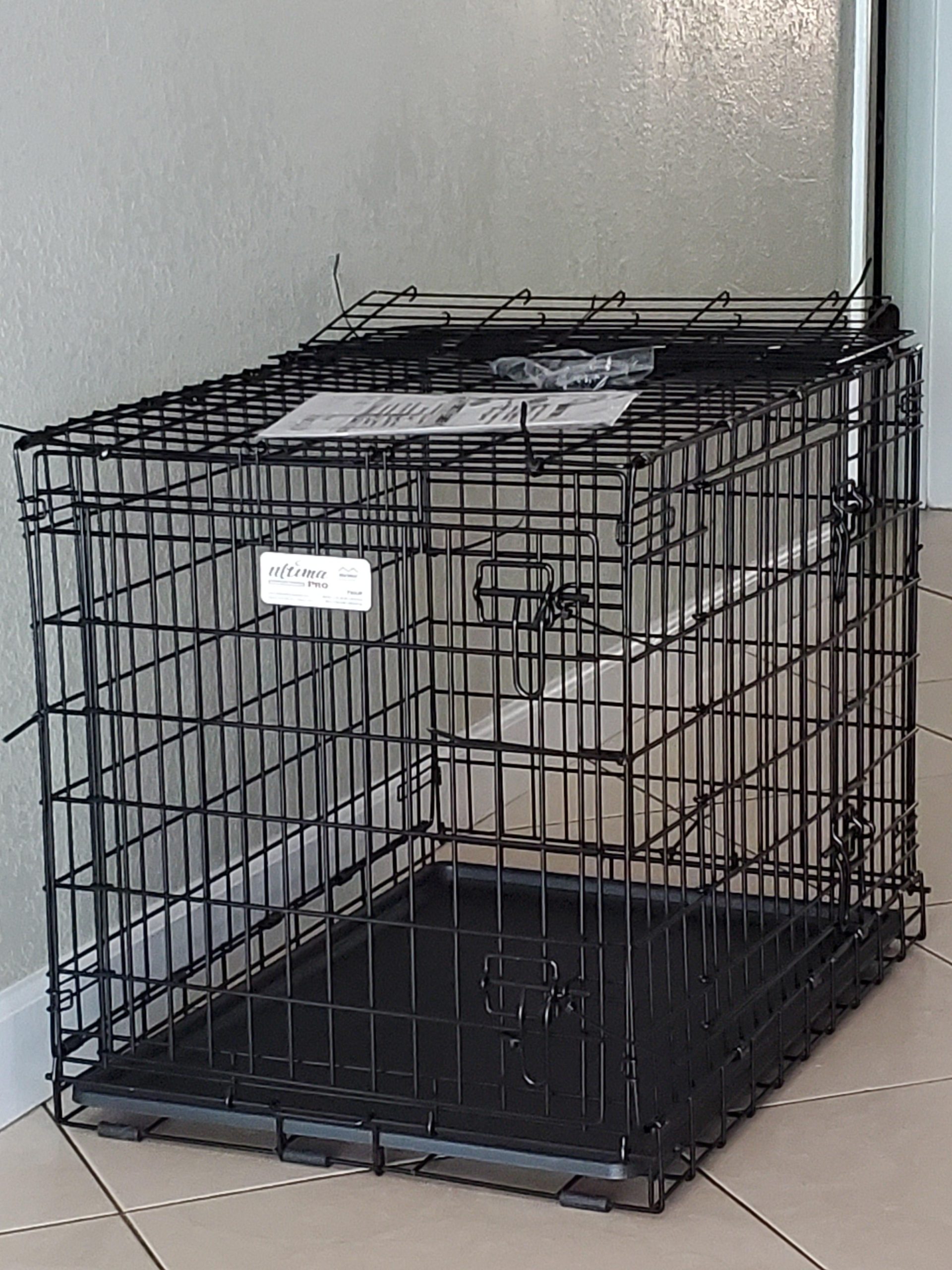MidWest Homes for Pets Ultima Pro Heavy-Duty 42-Inch Dog Crate, Ultra-Strong Steel Double Door Pet Cage for Large Breeds, Accessories Included customer photo 2
