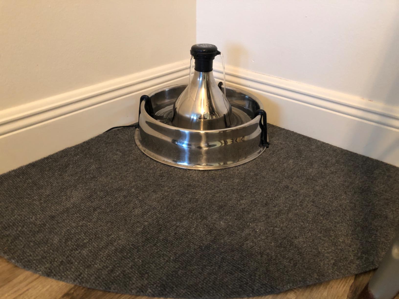 Drinkwell Stainless Multi-Pet Fountain, red, 8 lb | Customizable 1-5 Water Streams, Rust/Scratch-Resistant Stainless Steel, Carbon and Foam Filters Included customer photo 1