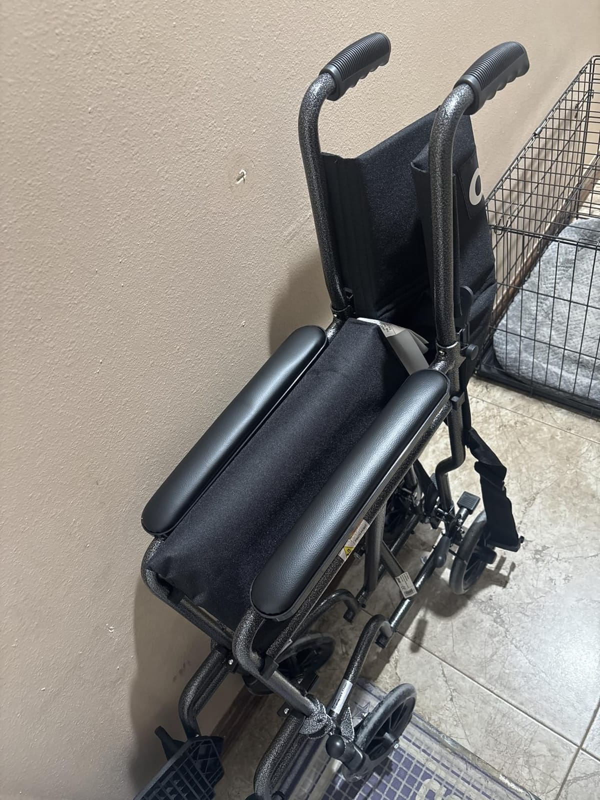Drive Medical Folding Transport Wheelchair, Swing-Away Footrest, Silver | Lightweight Transport Wheelchair Folds for Easy Storage and Travel with Swing-Away Footrest for Simple Transfers customer photo 2