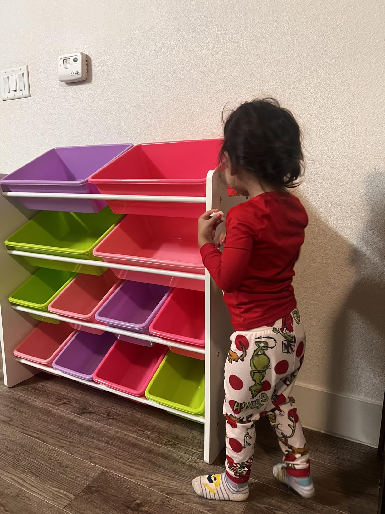 HoneyCanDo Kids Toy Storage Organizer With Bins, Pastel customer photo 1