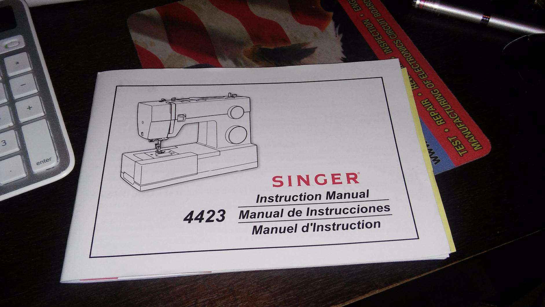 SINGER 4423 (Grey) High Speed Heavy Duty Sewing Machine with Accessory Kit, 23 Stitches, 1100 Stitches/Min customer photo 1