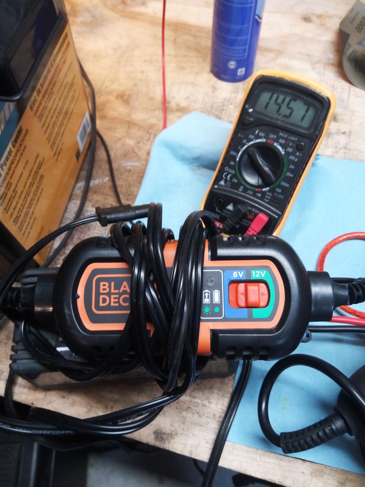 BLACK+DECKER BM3B Fully Automatic 6V/12V Battery Charger/Maintainer with Cable Clamps and O-Ring Terminals, Multi, 1.5 Amp customer photo 2