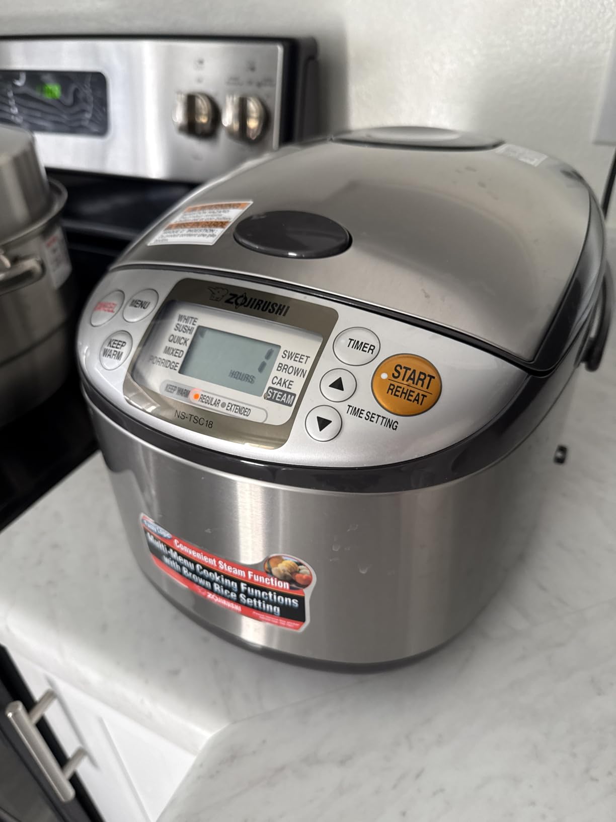 Zojirushi Ns TSC10 5.5 Cup Micom Rice Cooker and Warmer, 1.0l | LCD controls, delay timer customer photo 2