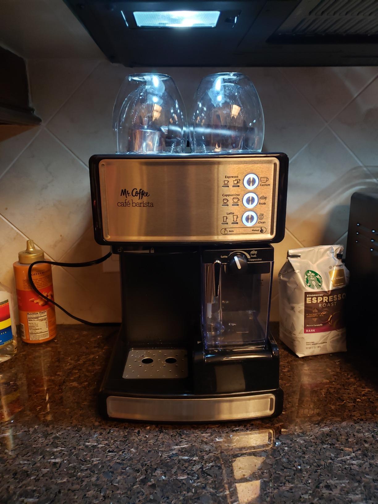 Mr. Coffee Espresso and Cappuccino Machine Stainless Steel Programmable Coffee Maker with Automatic Milk Frother 15-Bar Pump Ideal for Home Baristas customer photo 2
