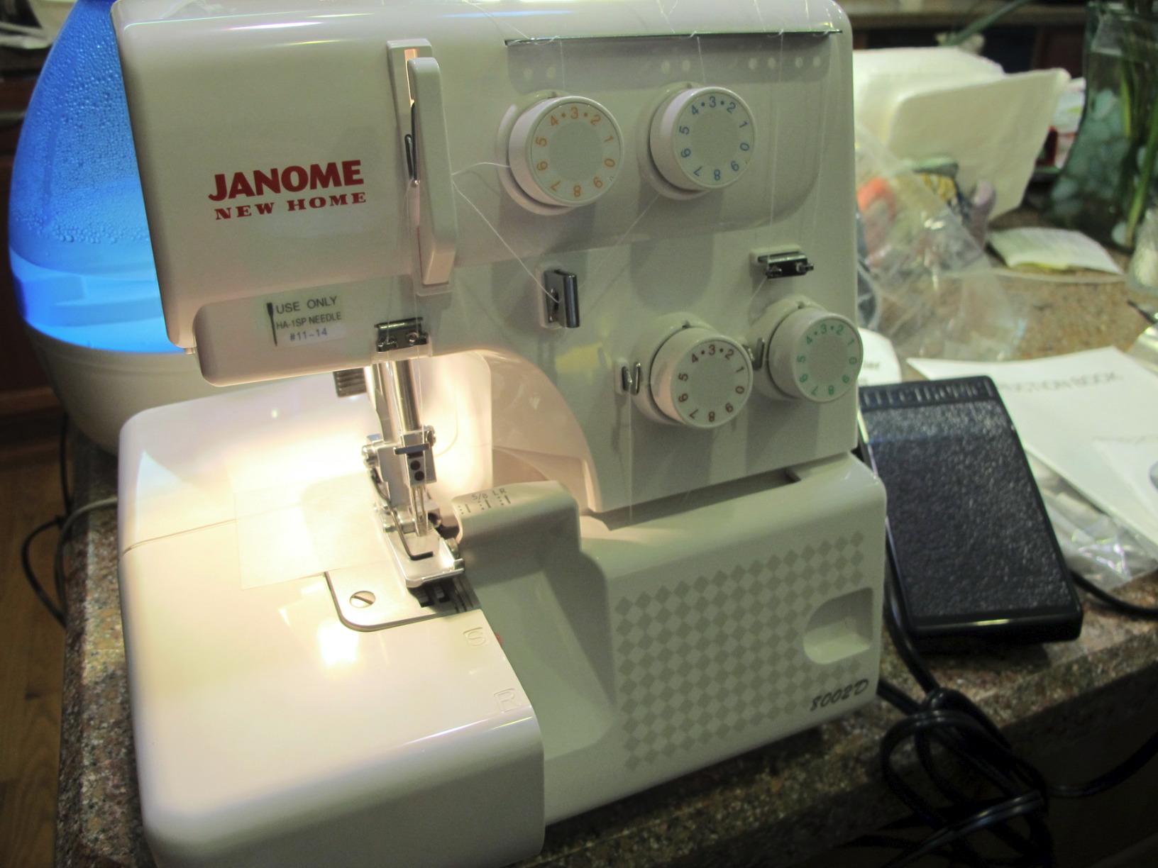 Janome 8002D Overlock Machine - 3/4 Thread Serger Sewing Machine with Differential Feed System for Extra-Smooth Seams, 1300 Stitches Per Minute and Easy Threading customer photo 1