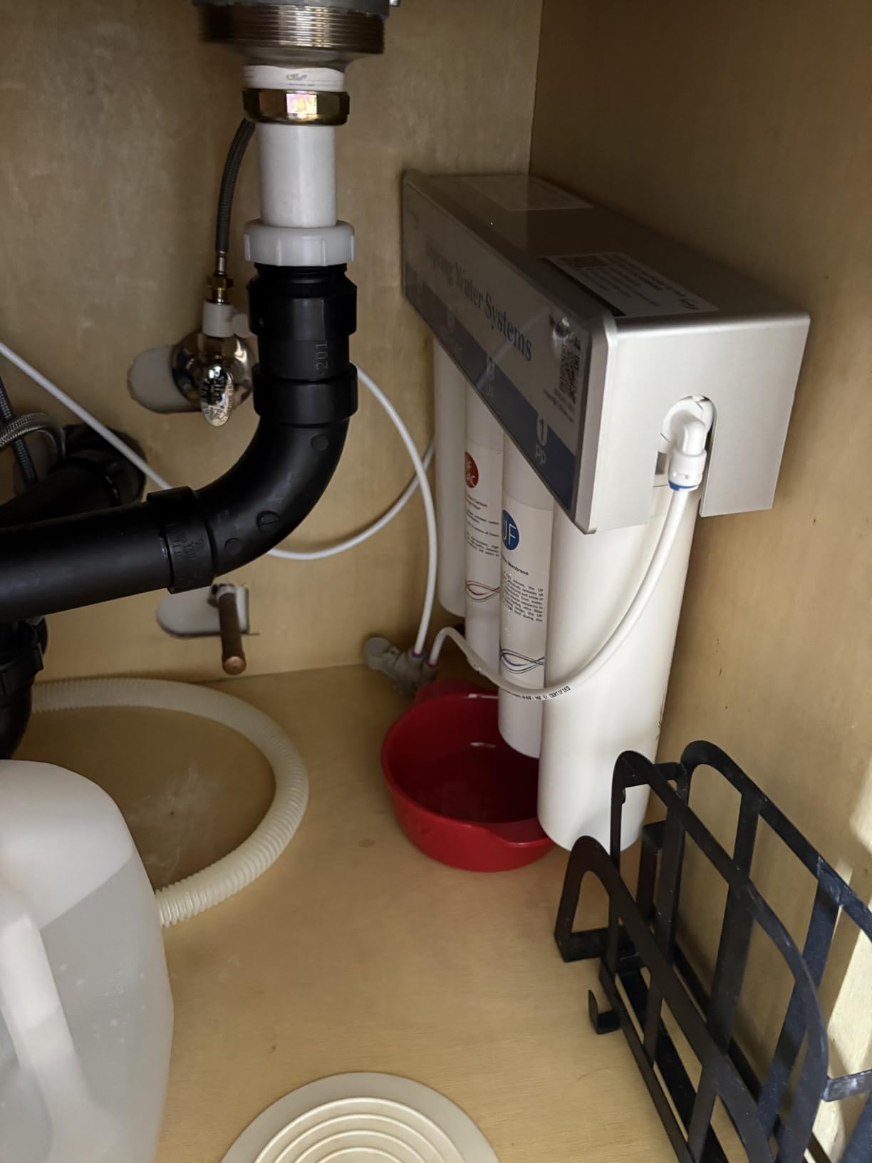iSpring CU-A4 0.01μm Ultra-Filtration Under Sink Water Filter System, Tankless 4-Stage High Capacity, Remove 99.99% Contaminants, Quick Filter Change with Brushed Nickel Faucet customer photo 1