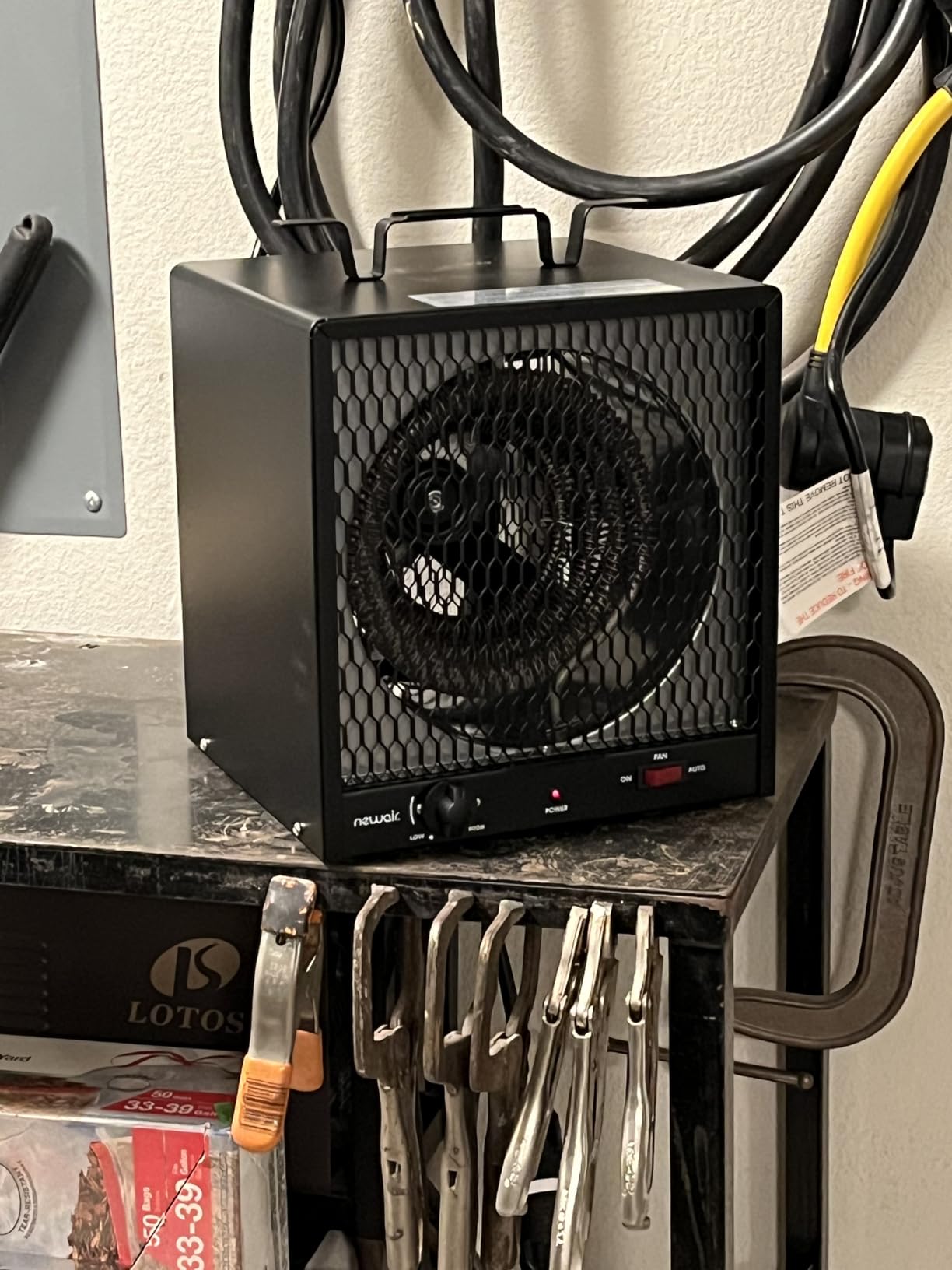 NewAir Electric Space Heater for Garage, Portable 240V Industrial Heater for Shop, Shed and Warehouse, Black customer photo 1