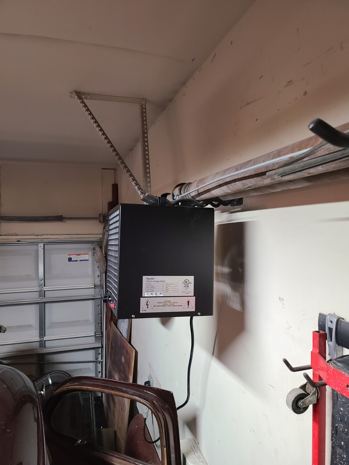 NewAir Electric Space Heater for Garage, Portable 240V Industrial Heater for Shop, Shed and Warehouse, Black customer photo 2