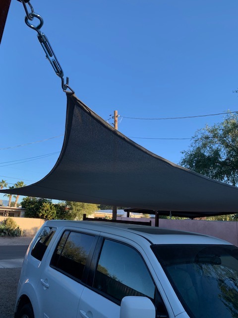 Coolaroo Premium Shade Sail Kit - 95% UV Block Commercial-Grade Luxe Matte Finish Sun Shade with Stainless Steel Hardware for Permanent Outdoor Coverage, 16ft 5in x 9ft 11in Rectangle customer photo 2