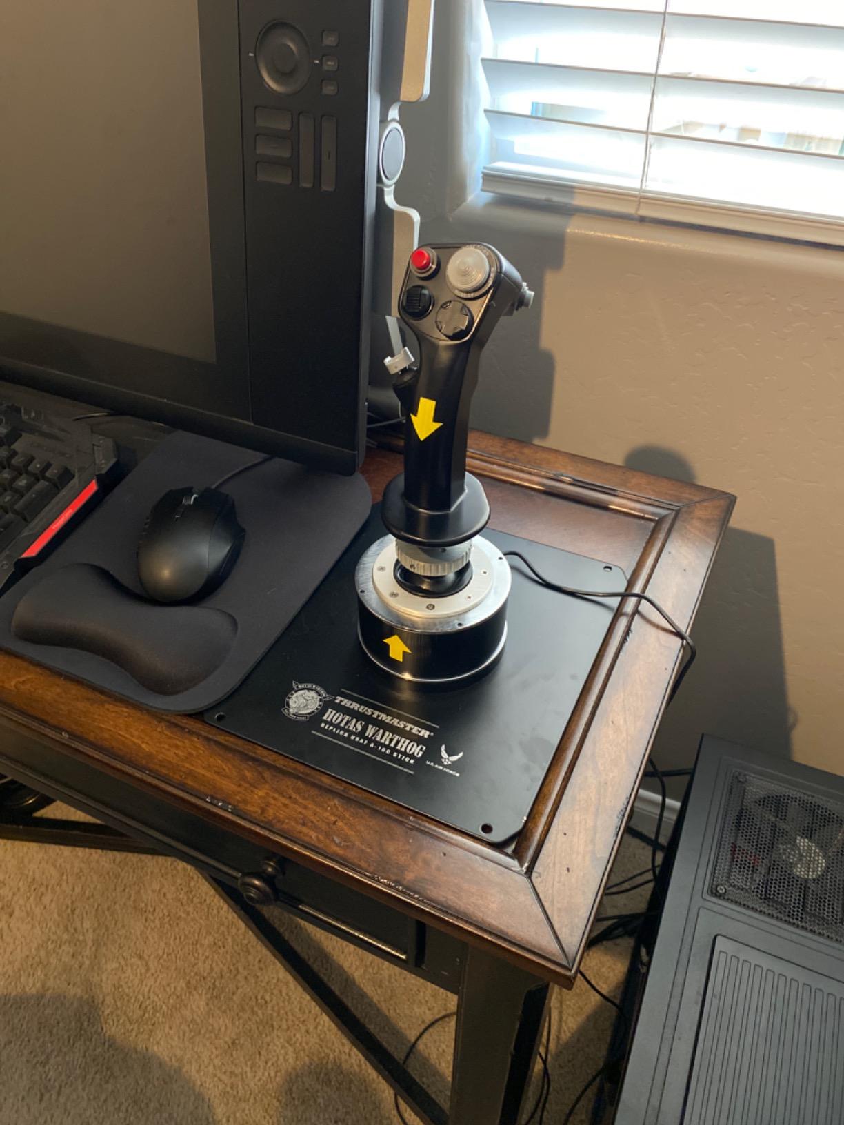 Thrustmaster HOTAS Warthog A-10C replica metal flight stick - PC | Hall-Effect 16-bit, detachable handle, 19 buttons, 3 hat switches, dual trigger, 6+ lb weighted base, T.A.R.G.E.T software customer photo 1