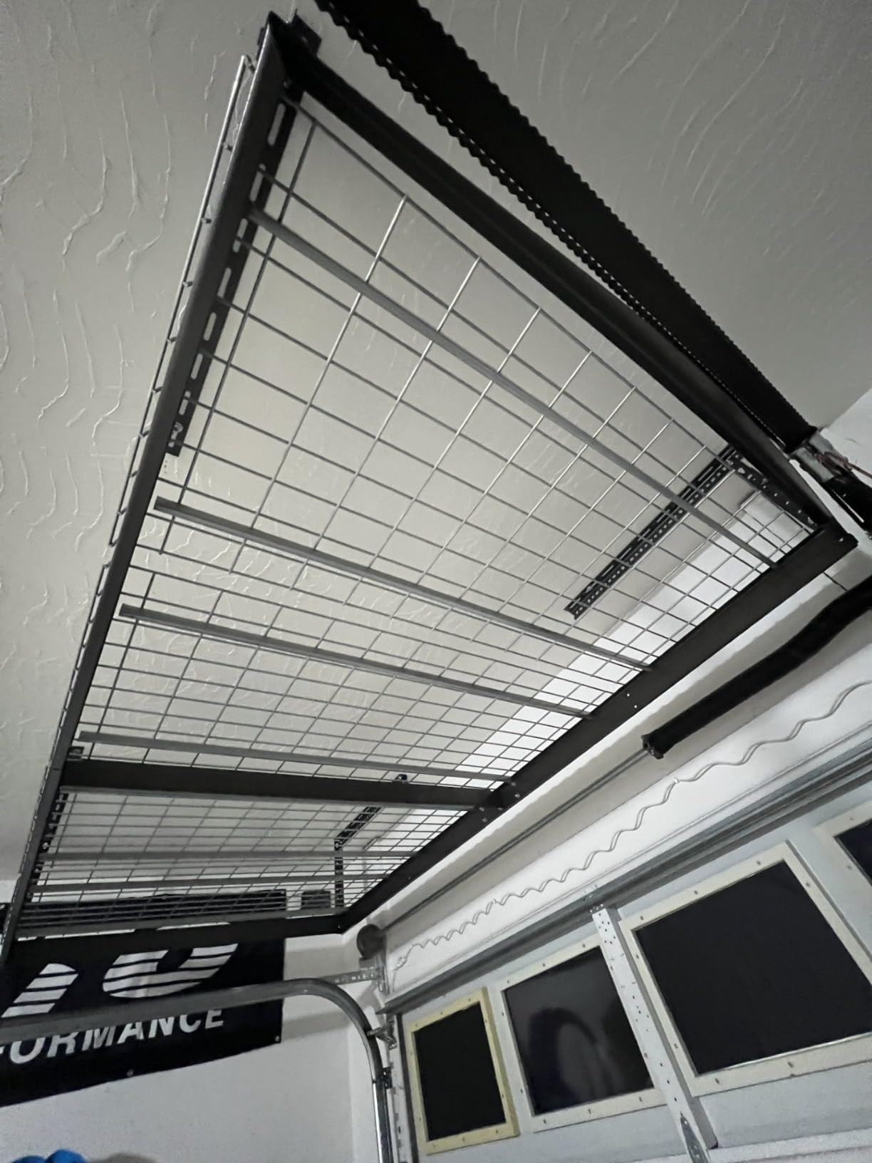 MonsterRax 4x8 Overhead Garage Storage Rack, Gray | 500 lb Capacity, 24