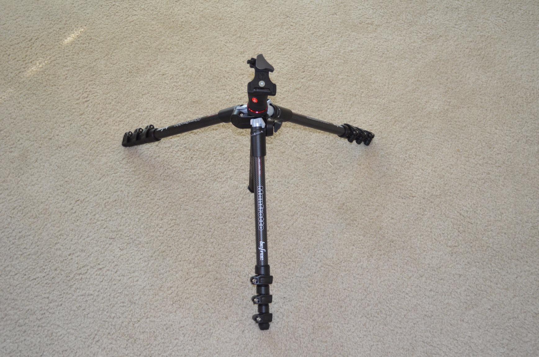 Manfrotto BeFree Compact Lightweight Carbon Fiber Tripod for Travel Photography (Black) customer photo 1