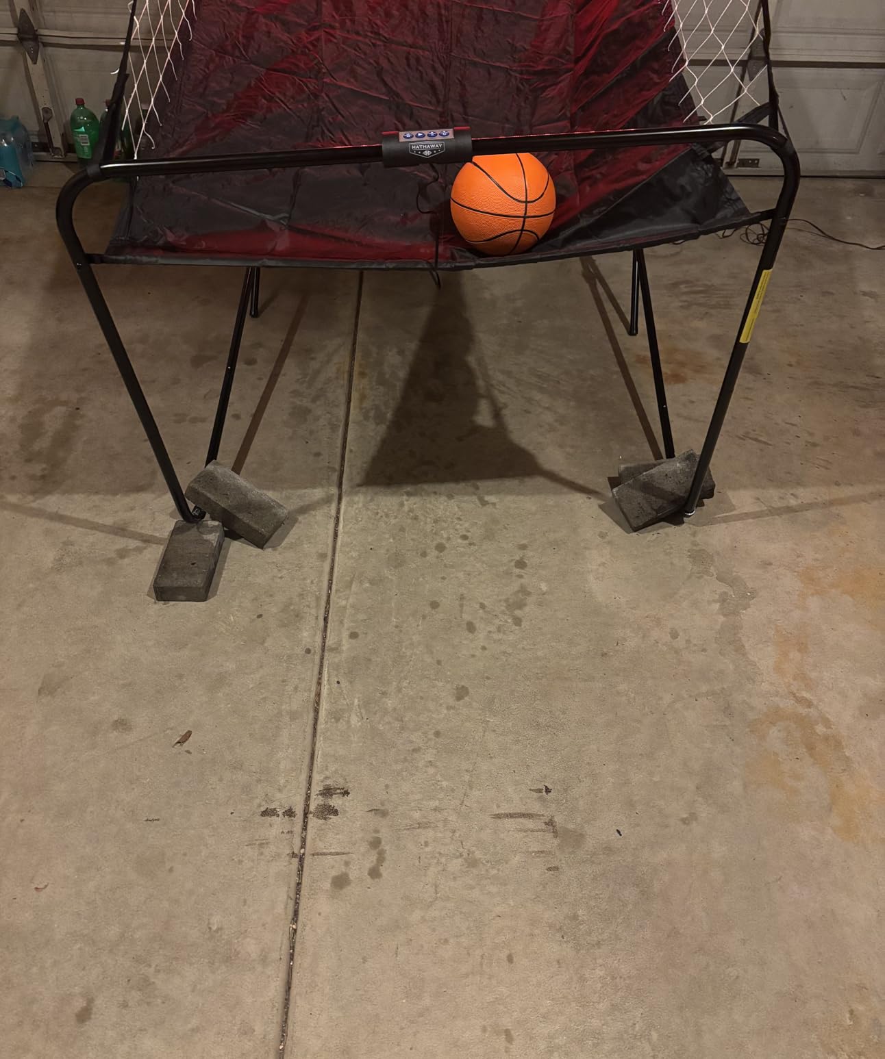 Hathaway Sure Shot 81-in Dual Basketball Arcade Game for Game Room - with LED Scoring, Foldable Indoor Basketball Game Design, Steel Frame, 8 Game Modes, Pump & Dual Hoops - Orange/Black Finish customer photo 1