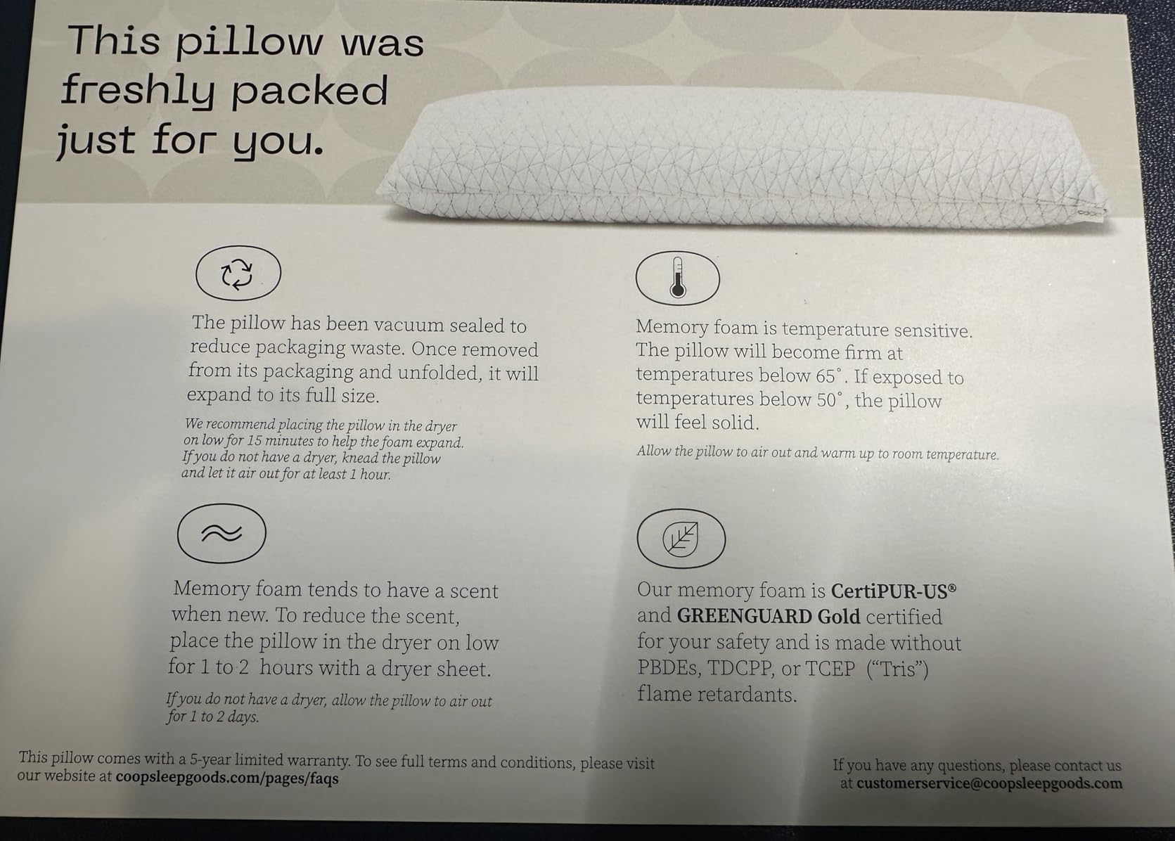 Coop Home Goods Original Adjustable Body Pillow, 20x54 Long Pillow for Back, Shoulder, Hip and Knee Support, Side Sleeper Body Pillows for Adults with Memory Foam & Washable Cover customer photo 1