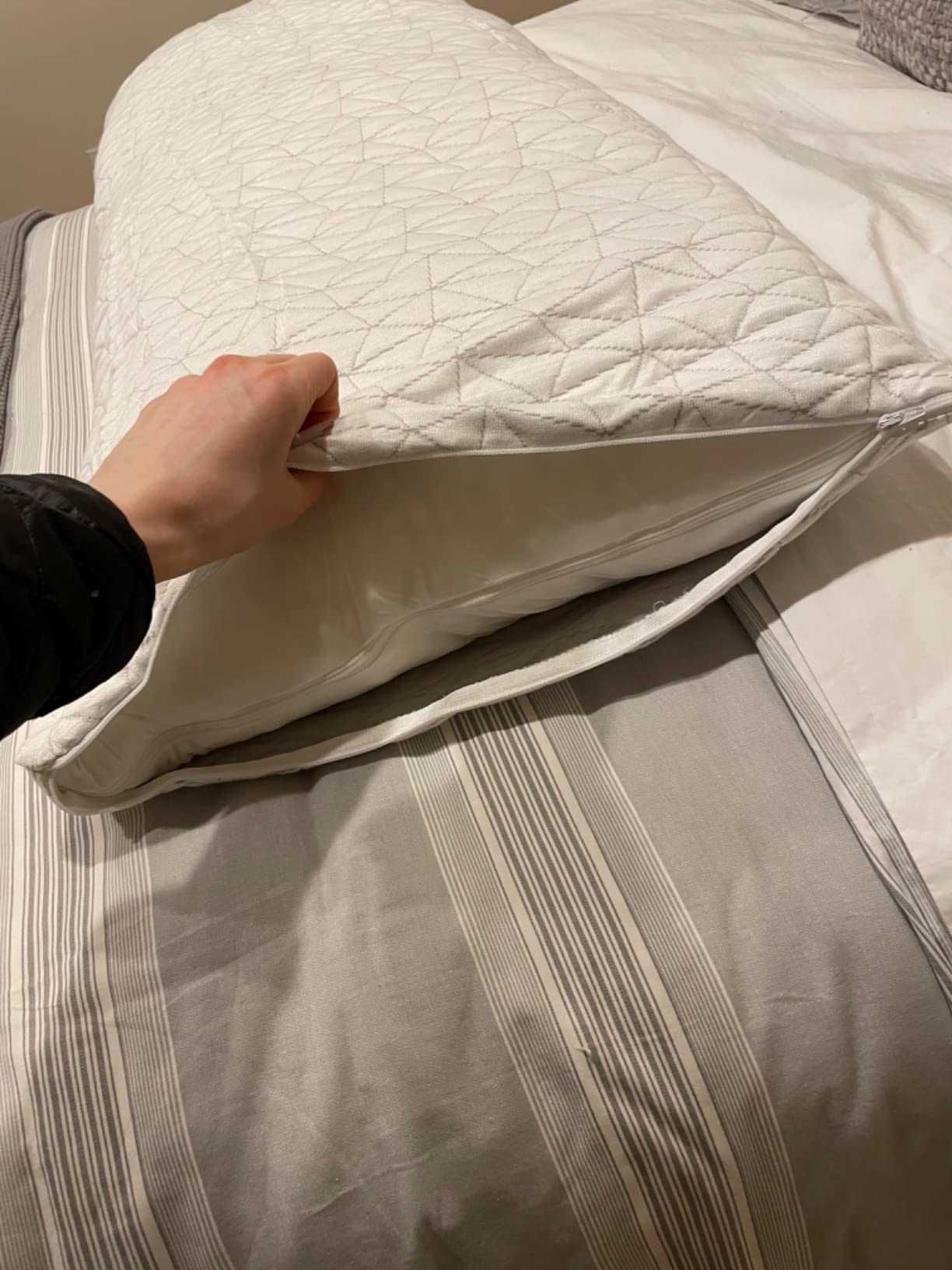 Coop Home Goods Original Adjustable Body Pillow, 20x54 Long Pillow for Back, Shoulder, Hip and Knee Support, Side Sleeper Body Pillows for Adults with Memory Foam & Washable Cover customer photo 2