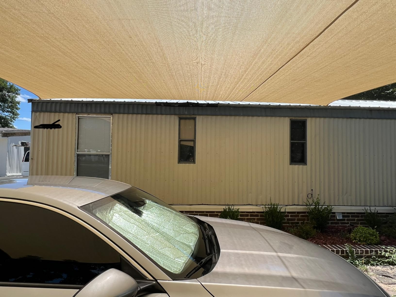 Shade&Beyond Triangle Sun Shade Sail 16'X16'X16' Permeable Canopy Sand for Patio Garden Yard Deck Pergola customer photo 1
