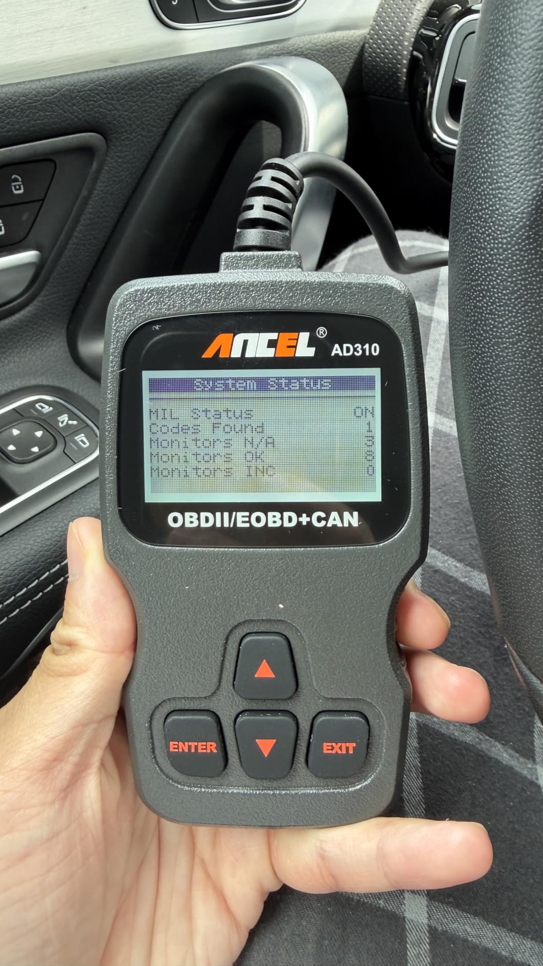 ANCEL AD310 Classic Enhanced Universal OBD II Scanner Car Engine Fault Code Reader CAN Diagnostic Scan Tool, Read and Clear Error Codes for 1996 or Newer OBD2 Protocol Vehicle (Black) customer photo 2