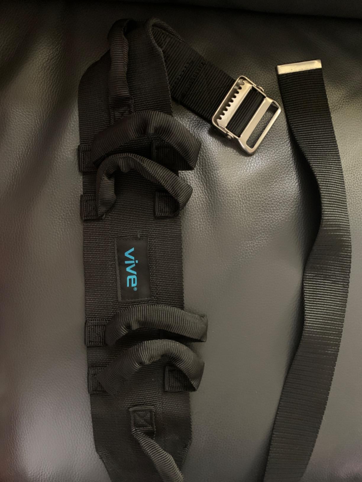Vive Gait Belt (350lbs) Transfer Belt with Handles - Medical Nursing Safety Patient Assist - Bariatric, Elderly, Physical Therapy, Quick Release Metal Buckle customer photo 1