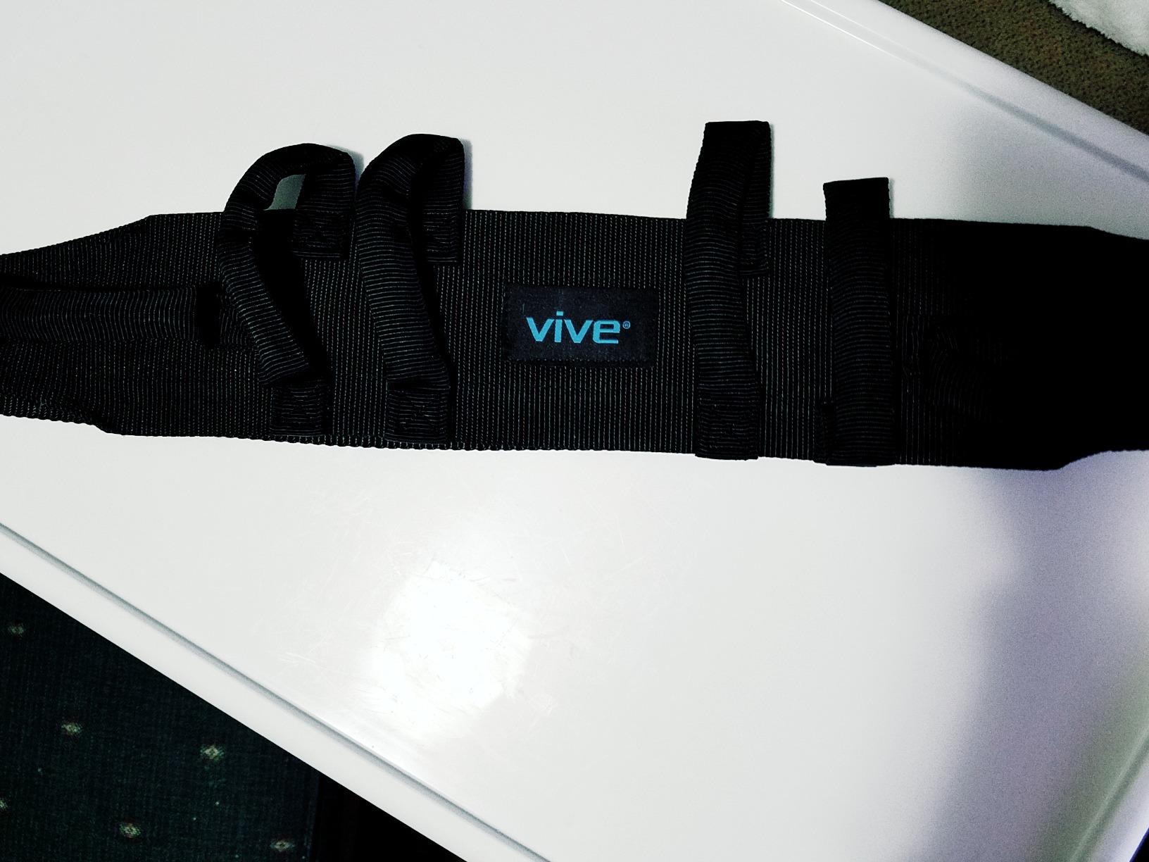 Vive Gait Belt (350lbs) Transfer Belt with Handles - Medical Nursing Safety Patient Assist - Bariatric, Elderly, Physical Therapy, Quick Release Metal Buckle customer photo 2