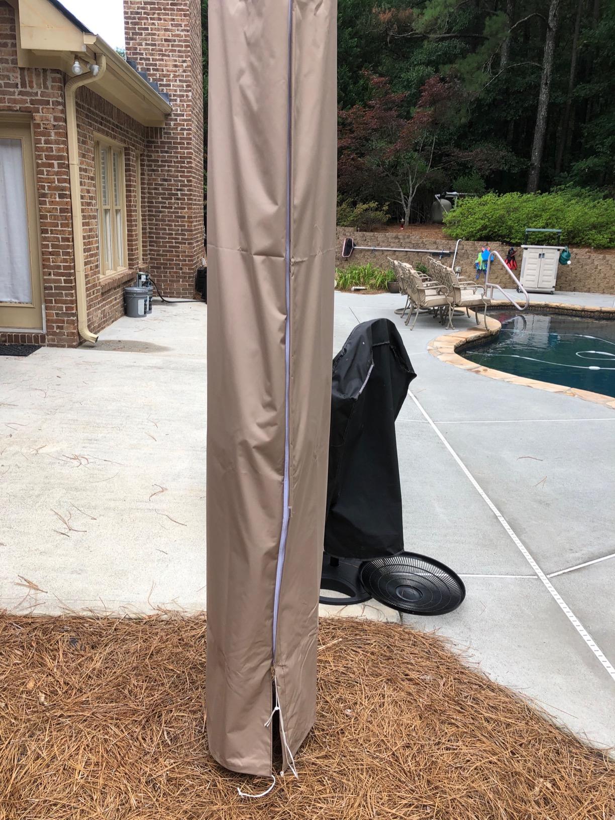 PURPLE LEAF 10ft Patio Umbrella Outdoor Square Large Cantilever Windproof customer photo 2