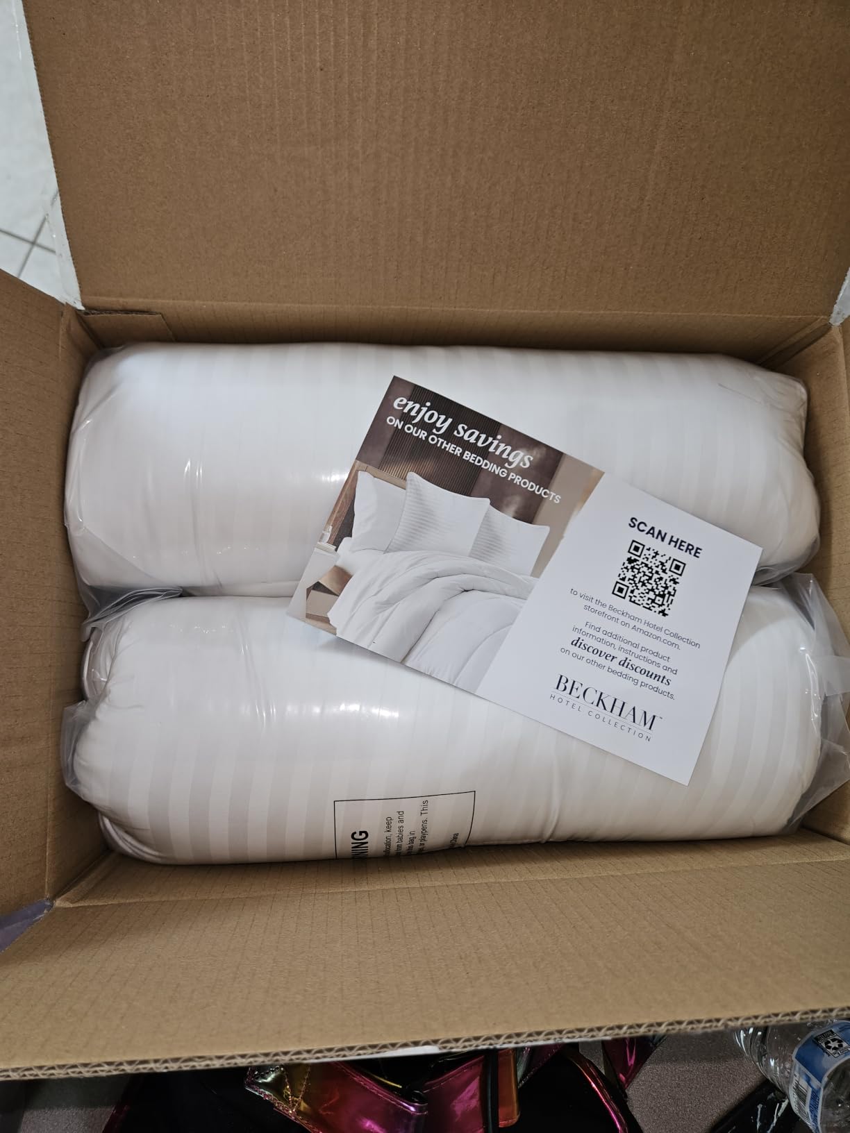 Beckham Hotel Collection Bed Pillows Standard/Queen Size Set of 2 | Original Soft Down Alternative Pillow for Sleeping, Soft Support for Back, Stomach or Side Sleepers customer photo 1