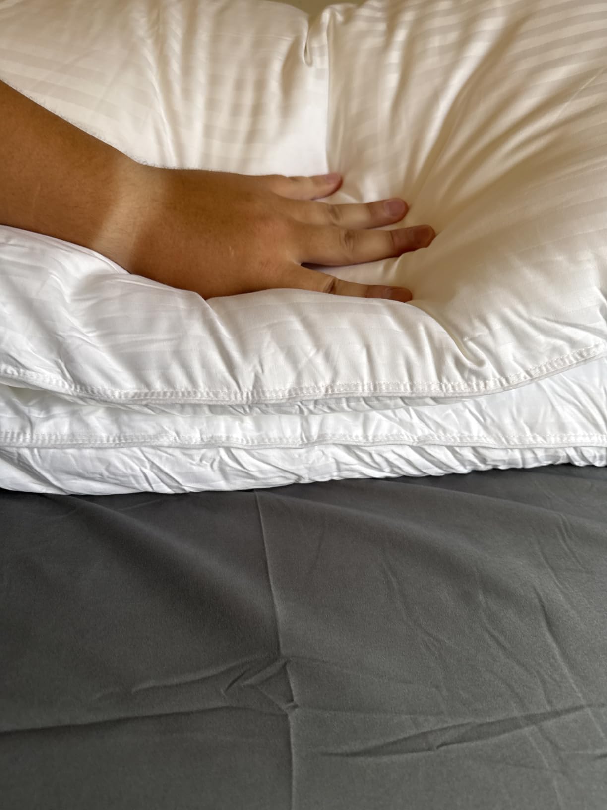 Beckham Hotel Collection Bed Pillows Standard/Queen Size Set of 2 | Original Soft Down Alternative Pillow for Sleeping, Soft Support for Back, Stomach or Side Sleepers customer photo 2